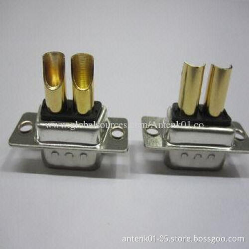 Power D-sub Connectors, Solder Cup with 10/20/30/40A Current, OEM/ODM Orders Welcomed